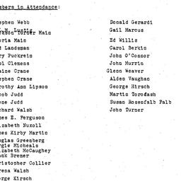 Minutes, 1980-05-13. Early ...