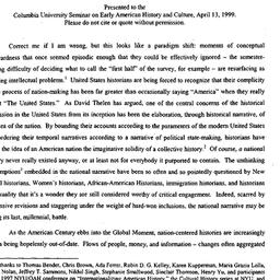 Speaker's paper, 1999-0...