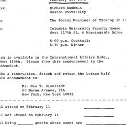 Announcements, 1975-02-11. ...