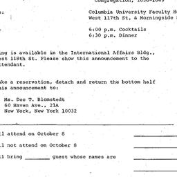 Announcements, 1974-10-08. ...
