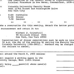 Announcements, 1983-03-08. ...