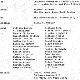 Minutes, 1973-02-13. Early ...