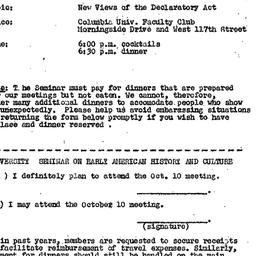 Announcements, 1972-10-10. ...