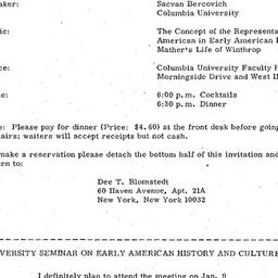 Announcements, 1973-01-09. ...