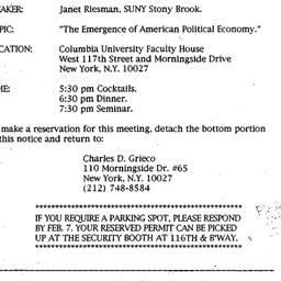 Announcements, 1992-02-11. ...