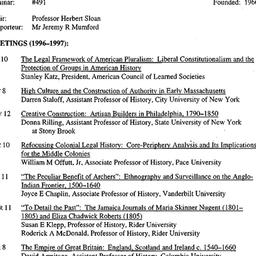 Schedules, Early American H...