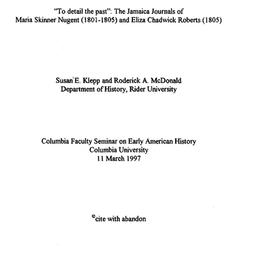 Speaker's paper, 1997-0...