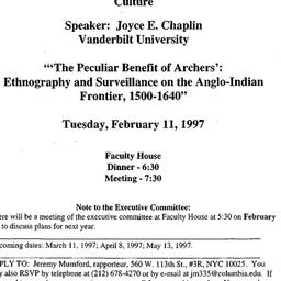 Announcements, 1997-02-11. ...
