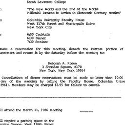 Announcements, 1986-03-11. ...