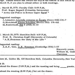 Announcements, 1976-03-03. ...