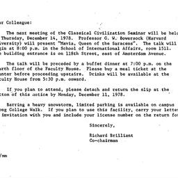 Announcements, 1978-12-14. ...