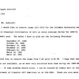 Correspondence, 1991-01-11....