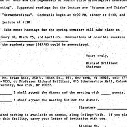 Announcements, 1981-11-25. ...