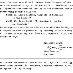 Announcements, 1984-02-07. ...