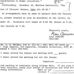 Announcements, 1983-11-07. ...