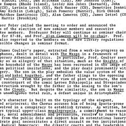 Minutes, 1987-04-16. Classi...
