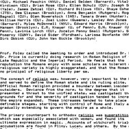 Minutes, 1986-11-20. Classi...