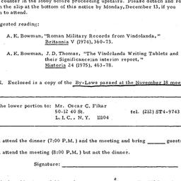 Announcements, 1976-12-16. ...
