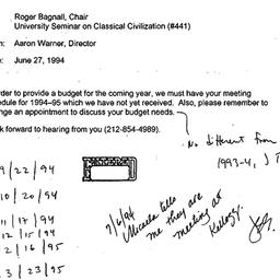 Correspondence, 1995-06-27....