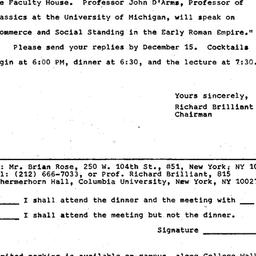 Announcements, 1980-11-30. ...