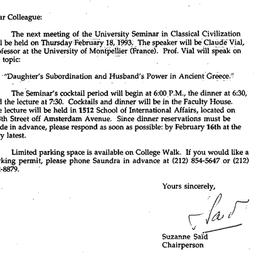 Announcements, 1993-01-27. ...