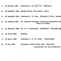 Schedules, Classical Civili...