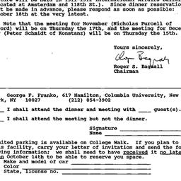 Announcements, 1988-10-06. ...