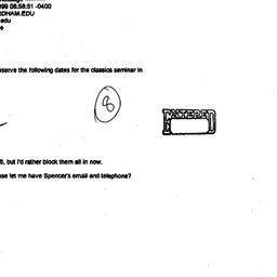 Correspondence, 2000-05-21....