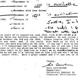 Correspondence, 1996-05-29....