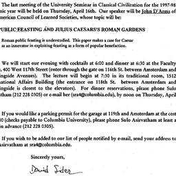 Announcements, 1998-04-03. ...
