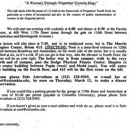 Announcements, 1998-03-02. ...