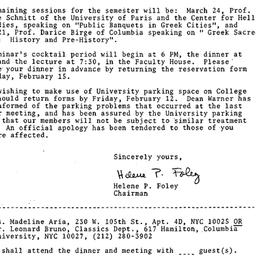 Announcements, 1988-01-22. ...