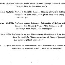 Schedules, Classical Civili...
