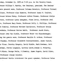 Minutes, 1979-11-15. Classi...