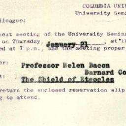 Announcements, 1965-01-21. ...