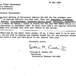 Correspondence, 1965-05-27....