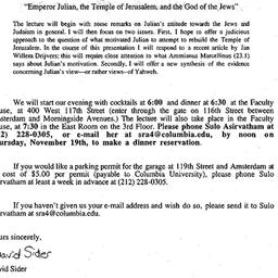 Announcements, 1998-11-10. ...
