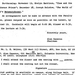 Announcements, 1982-09-27. ...