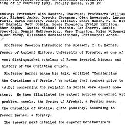 Minutes, 1983-02-17. Classi...