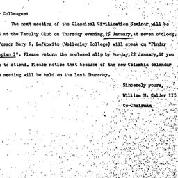 Announcements, 1973-01-25. ...