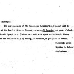 Announcements, 1972-12-21. ...