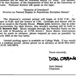 Announcements, 1992-02-28. ...