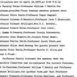 Minutes, 1978-04-20. Classi...