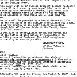 Announcements, 1978-03-23. ...