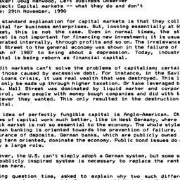 Minutes, 1990-11-29. Politi...