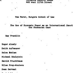 Minutes, 1974-02-28. Politi...