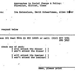 Announcements, 1973-12-13. ...