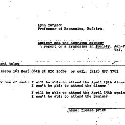 Announcements, 1974-04-25. ...