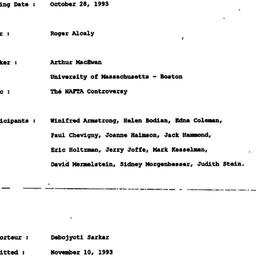 Minutes, 1993-10-28. Politi...