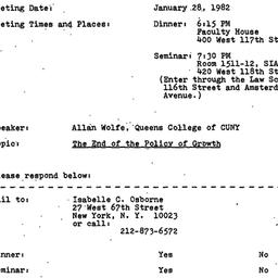 Announcements, 1982-01-28. ...